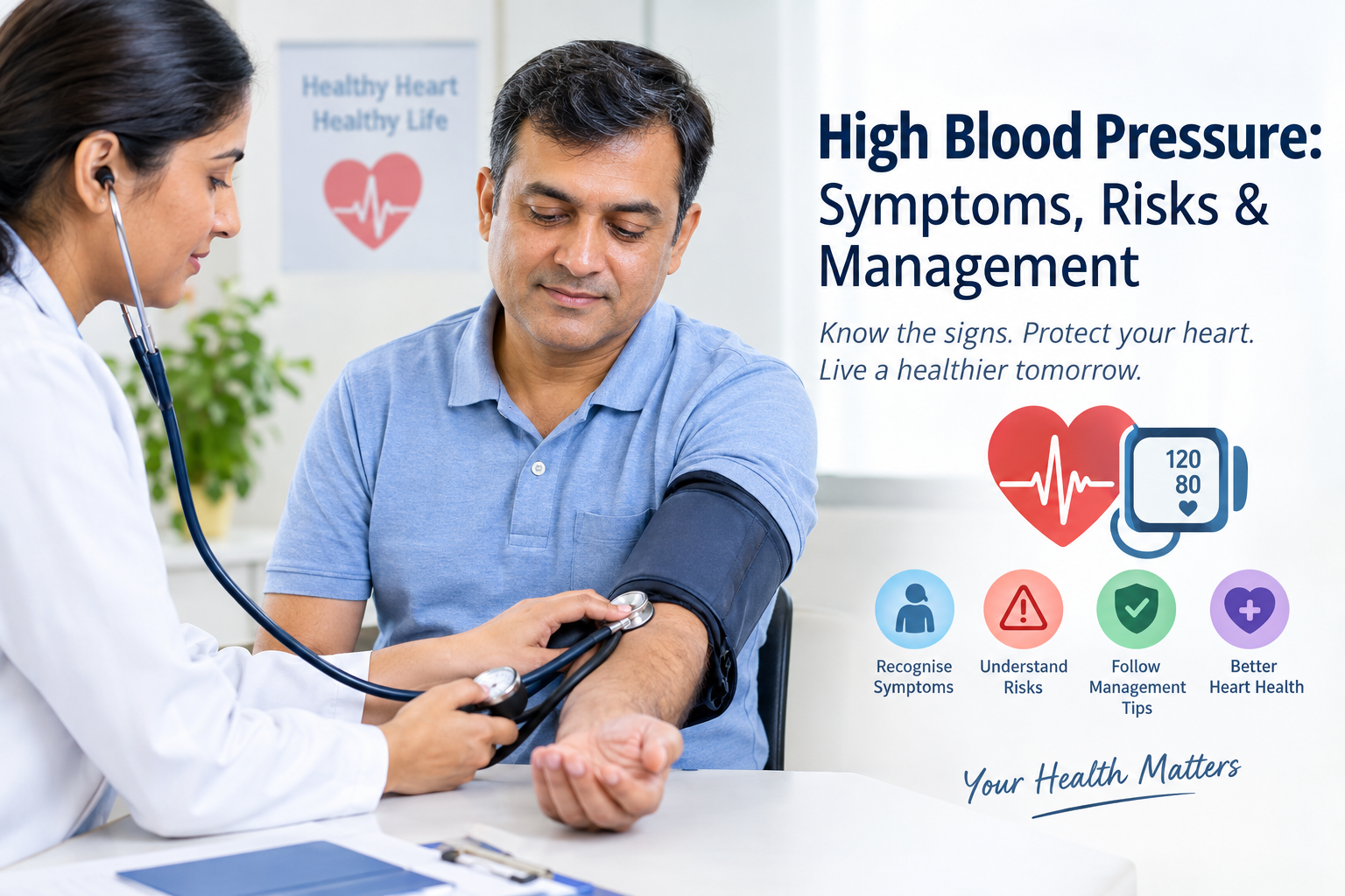 High Blood Pressure: Symptoms, Risks and Management